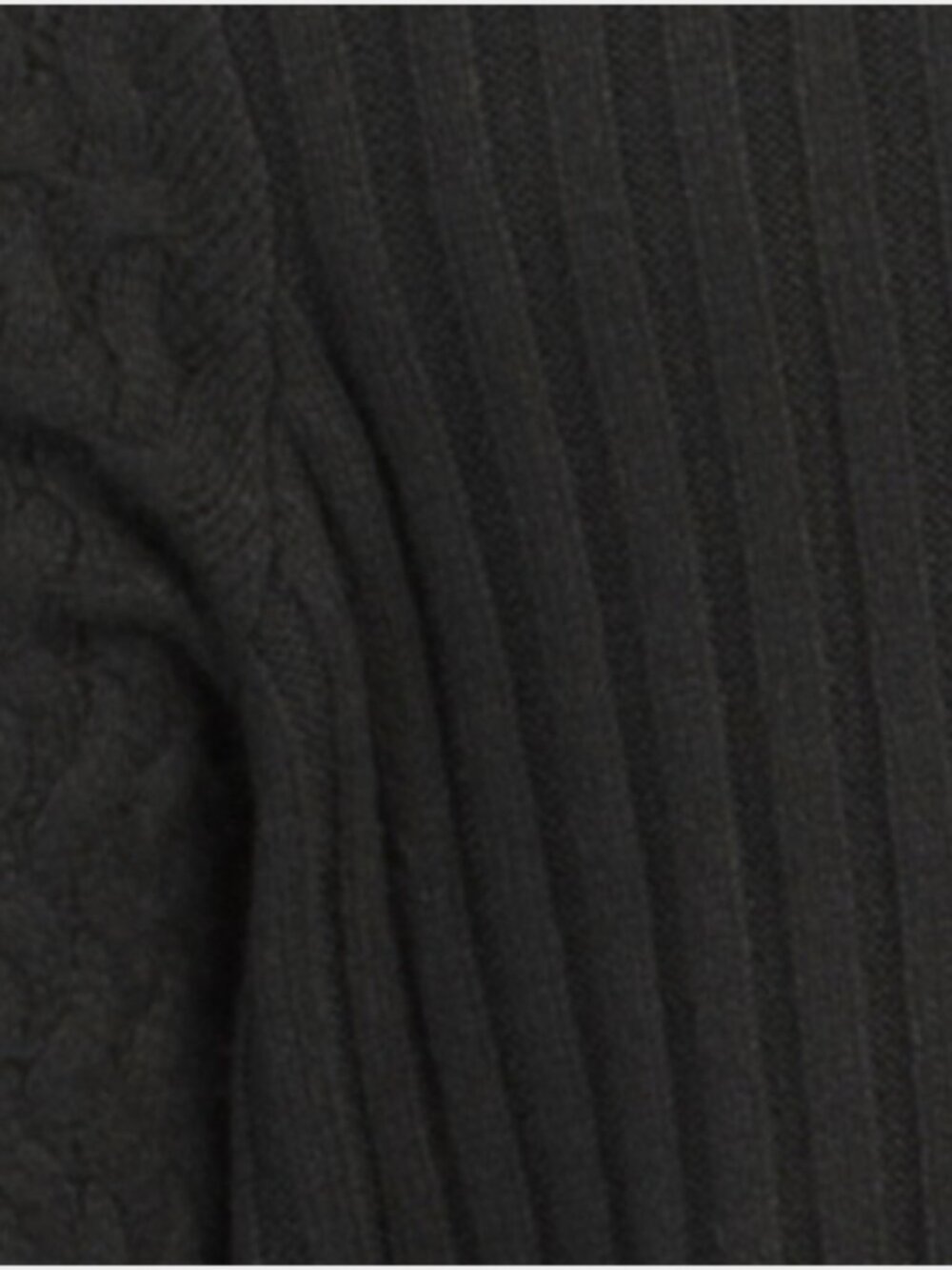 NWT VERVE AMI Zip Front Black Ribbed Cardigan - Picture 5 of 9